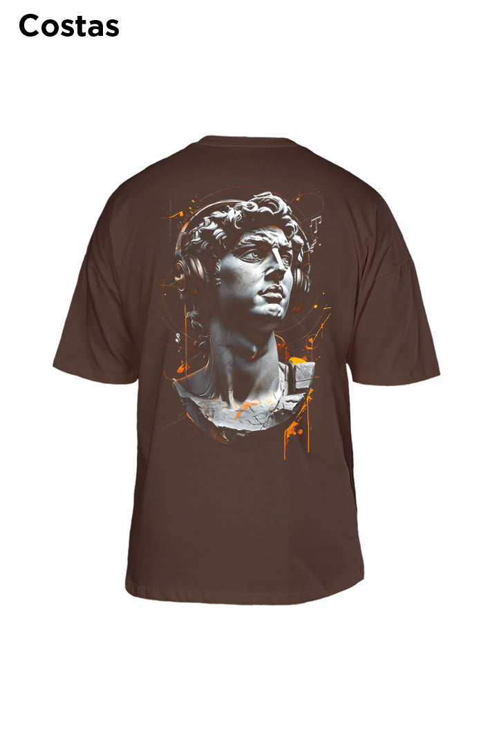 Oversized Marrom Headphone