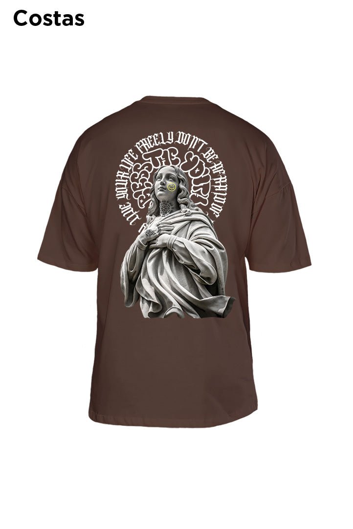 Oversized Marrom Bless The Youth - BRVK - Street Wear