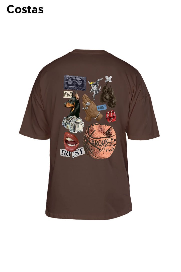 Oversized Marrom Brooklyn - BRVK - Street Wear