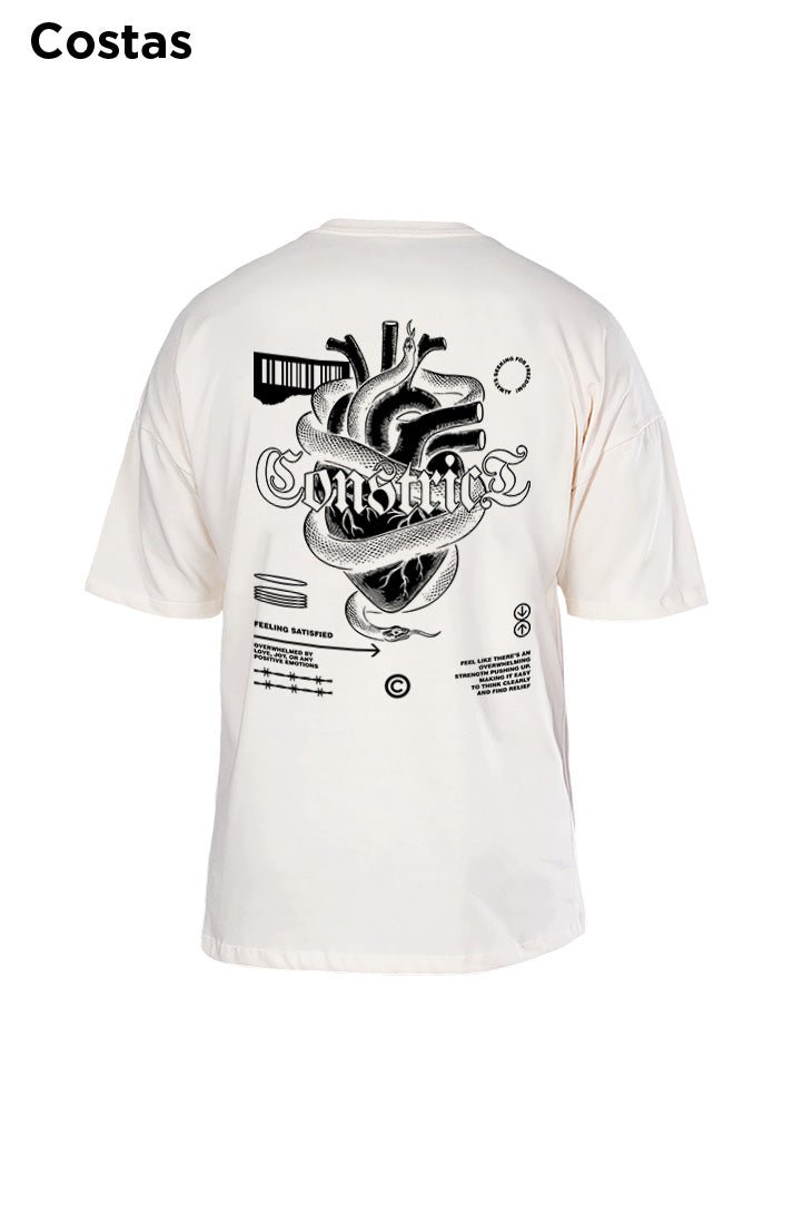 Oversized Off White Constrict - BRVK - Street Wear