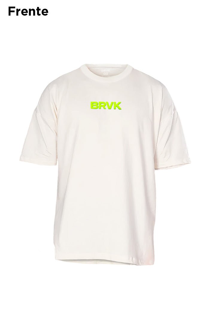 Oversized Off White Green Bottle - BRVK - Street Wear