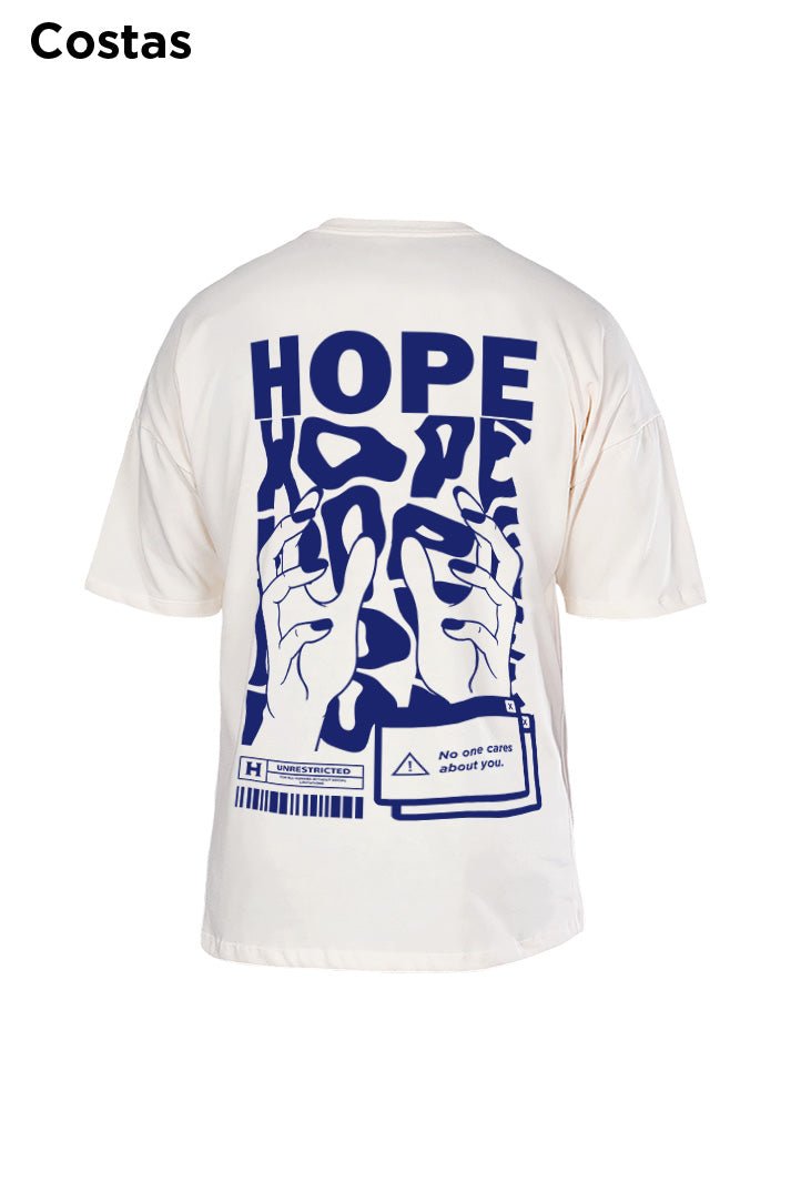 Oversized Off White Hope - BRVK - Street Wear