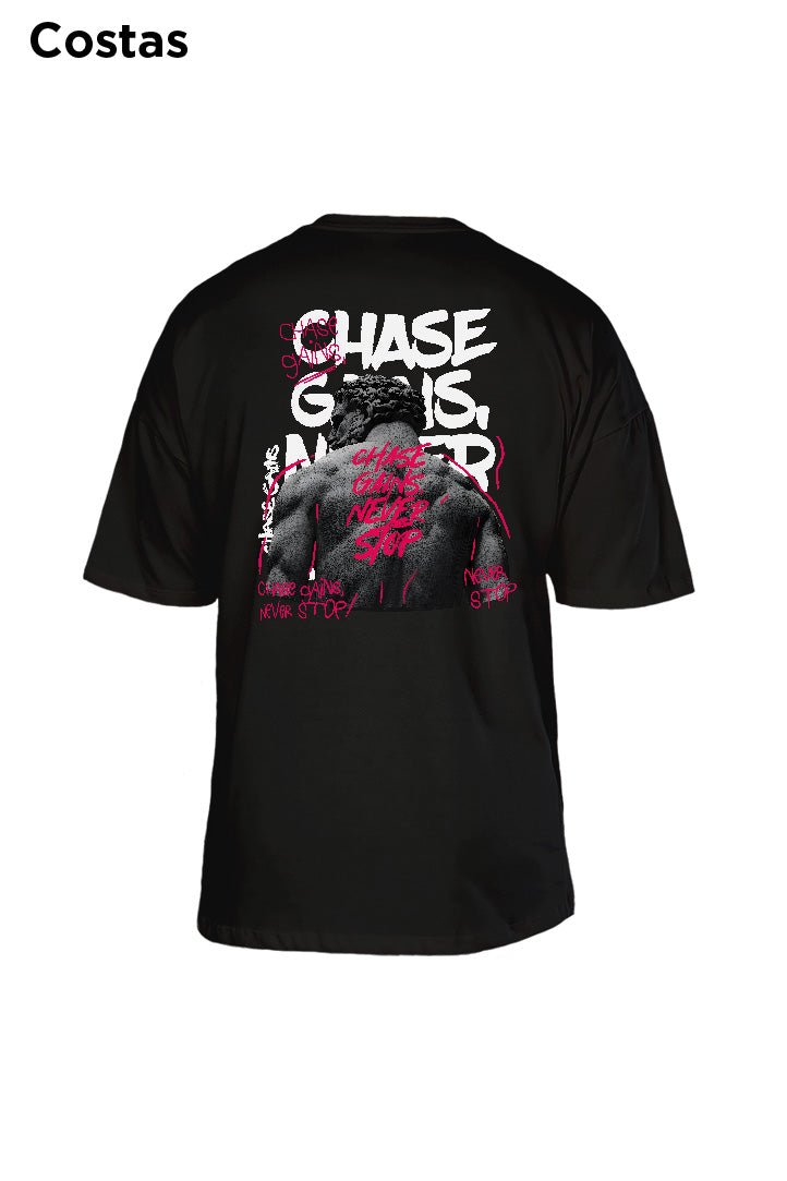 Oversized Preta Chase Gains - BRVK - Street Wear