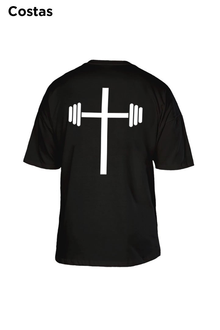 Oversized Preta Cross - BRVK - Street Wear