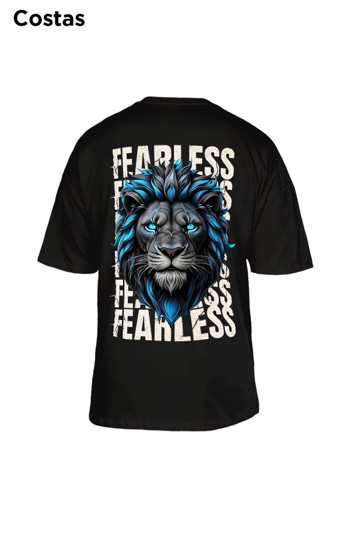 Oversized Preta Fearless - BRVK - Street Wear