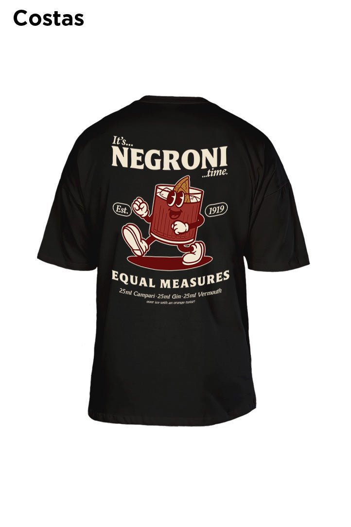 Oversized Preta Negroni - BRVK - Street Wear