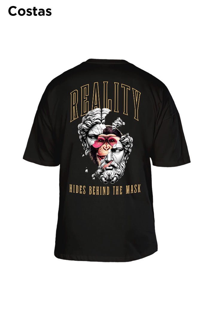 Oversized Preta Reality - BRVK - Street Wear
