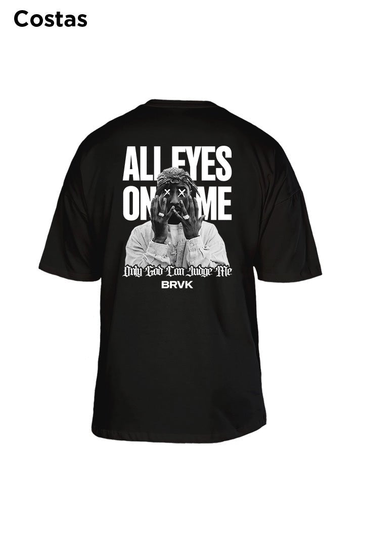 Oversized Preta Tupac - BRVK - Street Wear
