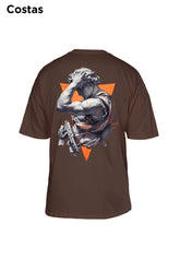 Oversized Marrom Machine Gun