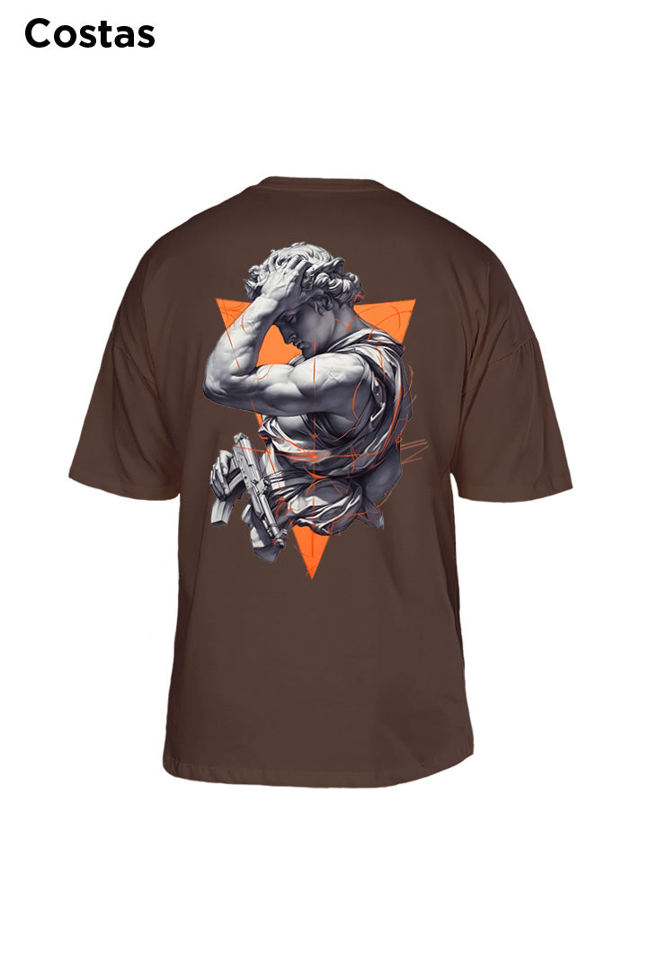 Oversized Marrom Machine Gun