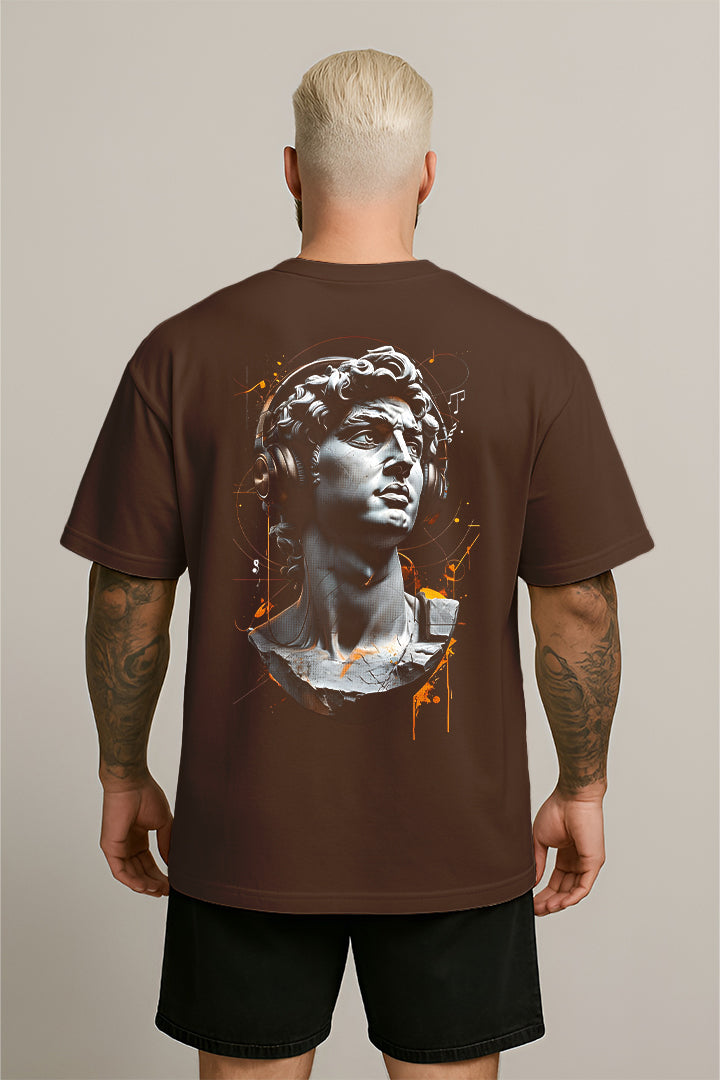 Oversized Marrom Headphone