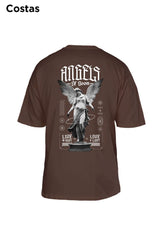 Oversized Marrom Angels - BRVK - Street Wear