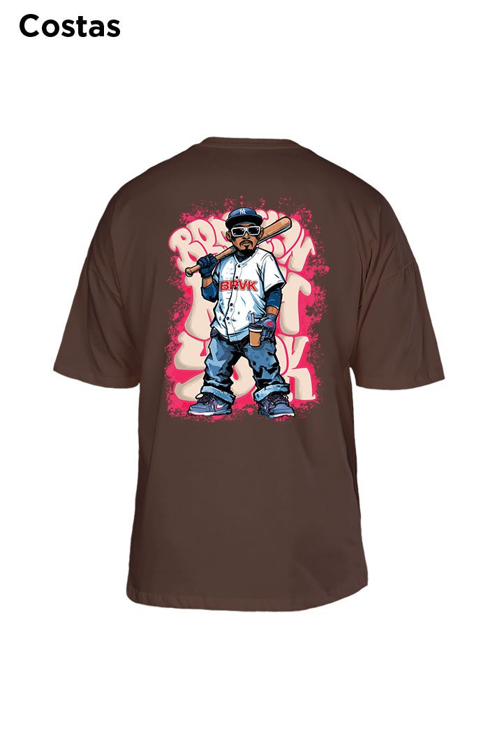 Oversized Marrom Baseball - BRVK - Street Wear