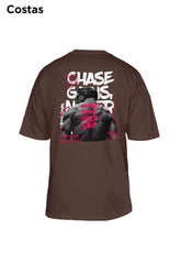 Oversized Marrom Chase Gains - BRVK - Street Wear