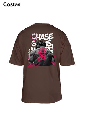 Oversized Marrom Chase Gains - BRVK - Street Wear