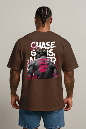 Oversized Marrom Chase Gains - BRVK - Street Wear