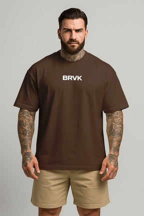 Oversized Marrom Cross - BRVK - Street Wear