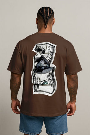 Oversized Marrom Dollar Bill - BRVK - Street Wear
