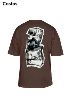 Oversized Marrom Dollar Bill - BRVK - Street Wear