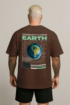 Oversized Marrom Earth - BRVK - Street Wear