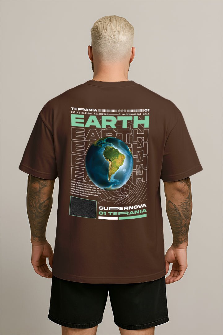 Oversized Marrom Earth - BRVK - Street Wear