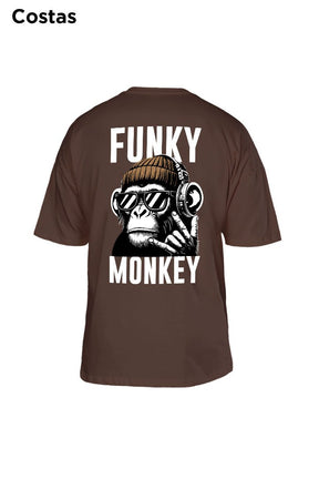 Oversized Marrom Funky Monkey - BRVK - Street Wear