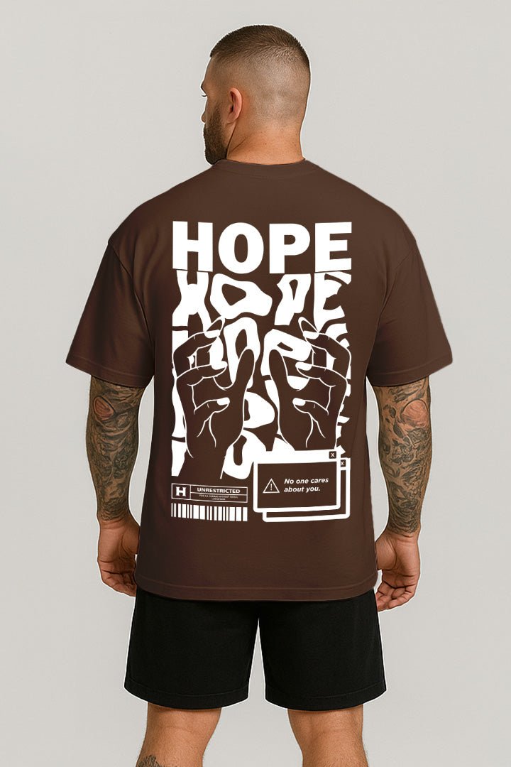 Oversized Marrom Hope - BRVK - Street Wear