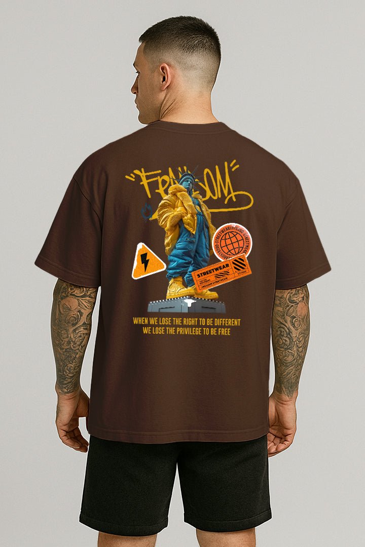 Oversized Marrom Liberty - BRVK - Street Wear