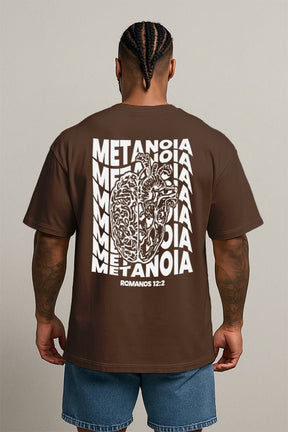 Oversized Marrom Metanoia - BRVK - Street Wear