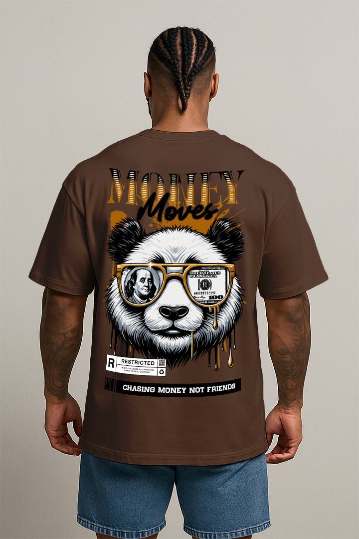 Oversized Marrom Money Moves - BRVK - Street Wear