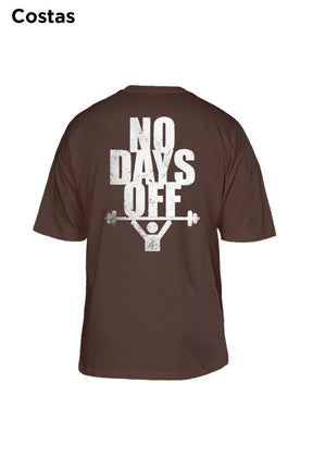 Oversized Marrom No Days Off - BRVK - Street Wear