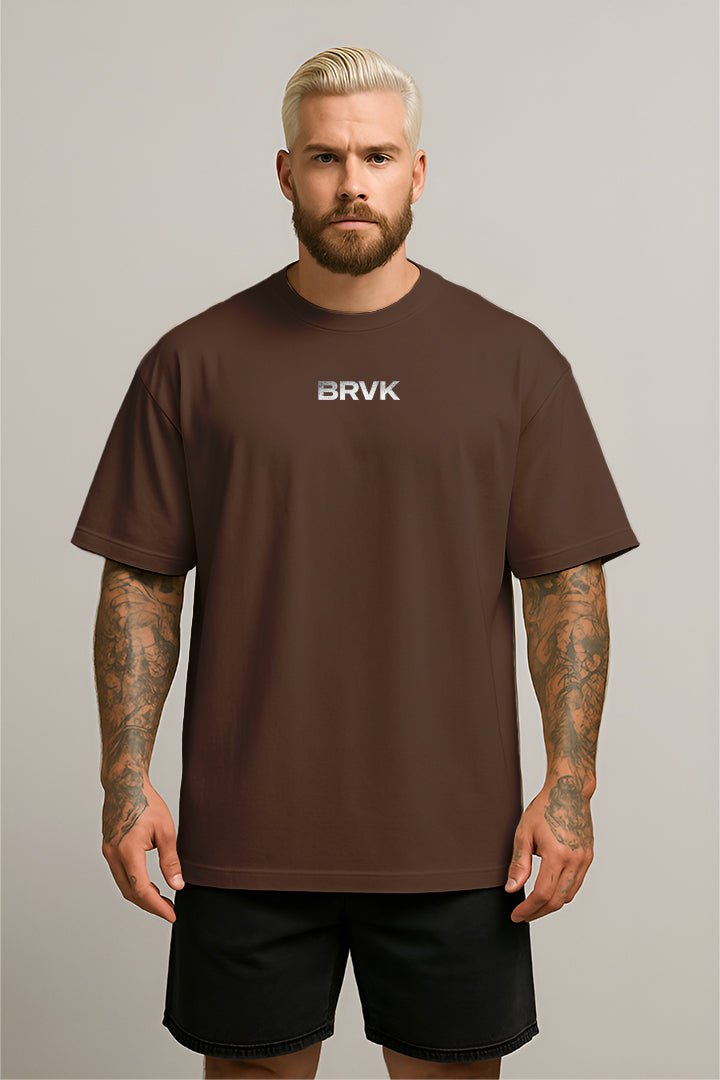 Oversized Marrom No Days Off - BRVK - Street Wear