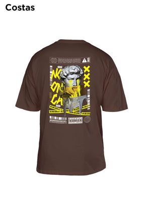 Oversized Marrom No One Cares - BRVK - Street Wear