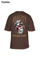 Oversized Marrom Reality - BRVK - Street Wear