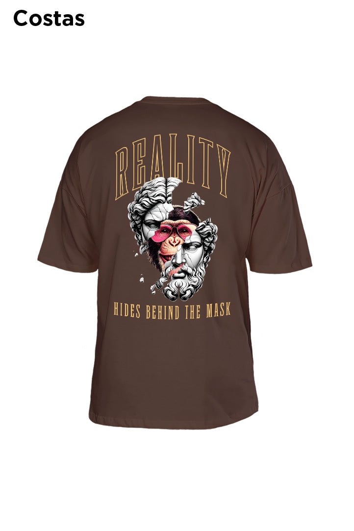 Oversized Marrom Reality - BRVK - Street Wear