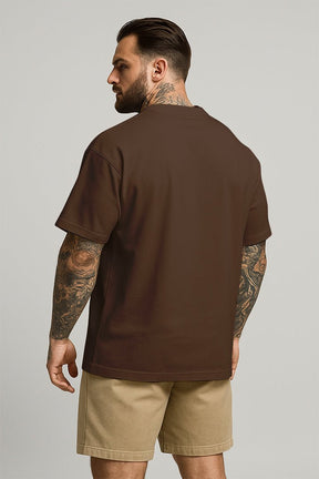 Oversized Marrom Round - BRVK - Street Wear