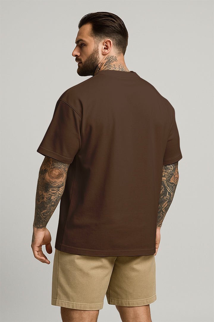 Oversized Marrom Round - BRVK - Street Wear