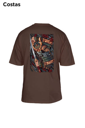 Oversized Marrom Samurai - BRVK - Street Wear