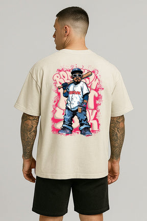 Oversized Off White Baseball - BRVK - Street Wear