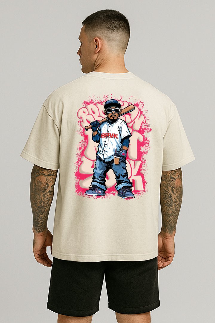 Oversized Off White Baseball - BRVK - Street Wear