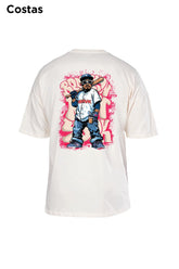 Oversized Off White Baseball - BRVK - Street Wear