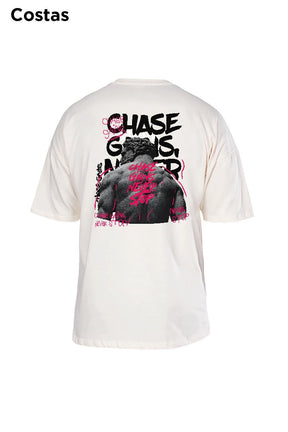 Oversized Off White Chase Gains - BRVK - Street Wear