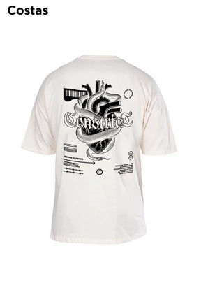 Oversized Off White Constrict - BRVK - Street Wear