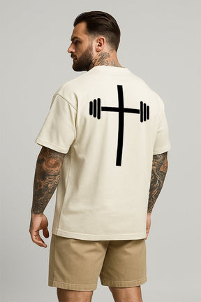 Oversized Off White Cross - BRVK - Street Wear