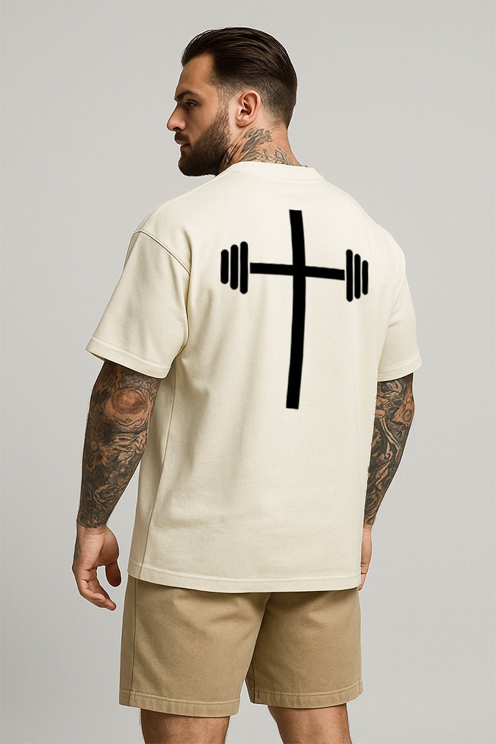 Oversized Off White Cross - BRVK - Street Wear