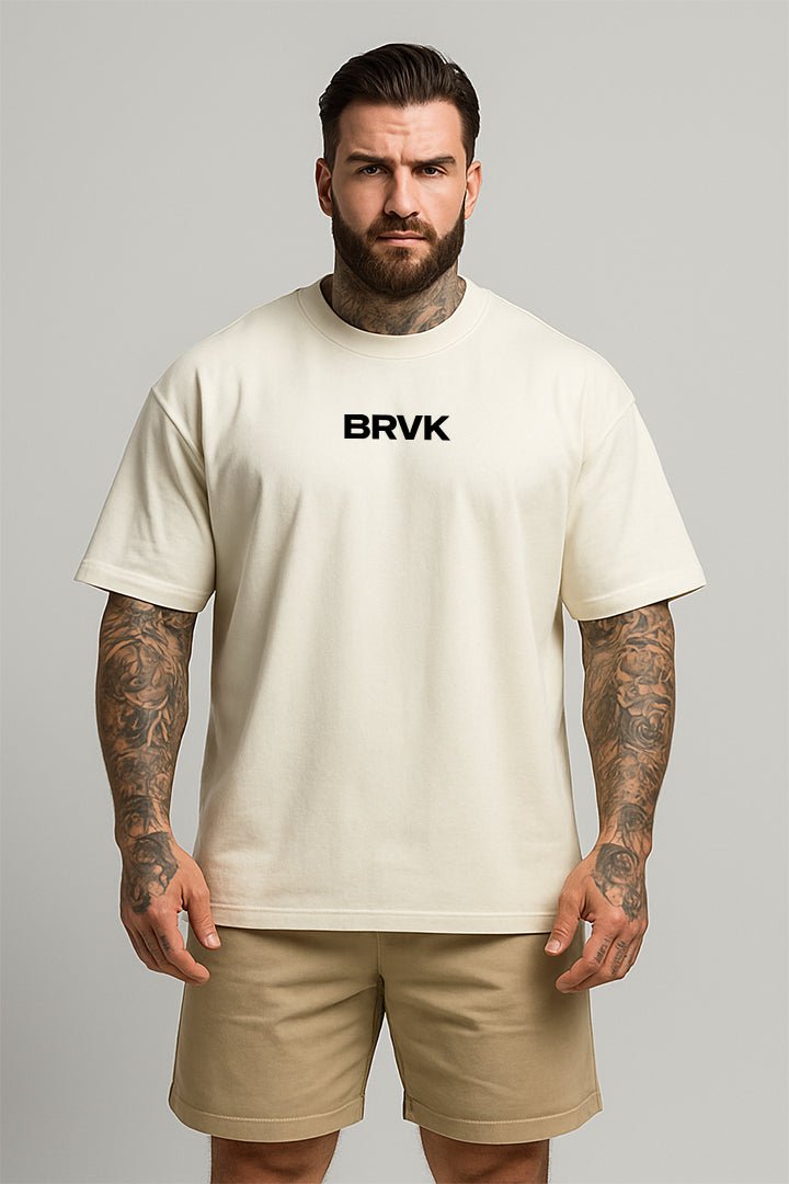 Oversized Off White Cross - BRVK - Street Wear