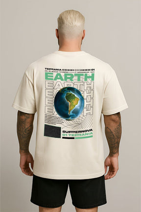 Oversized Off White Earth - BRVK - Street Wear