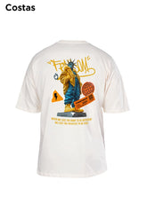 Oversized Off White Liberty - BRVK - Street Wear