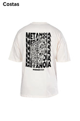 Oversized Off White Metanoia - BRVK - Street Wear