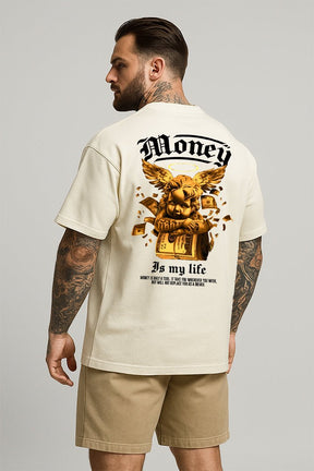 Oversized Off White Money Angel - BRVK - Street Wear